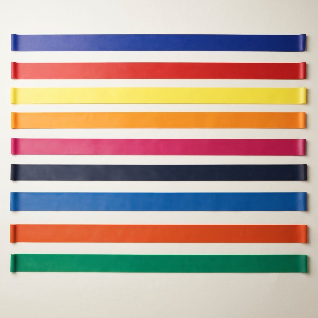 Gumy oporowe w różnych kolorach